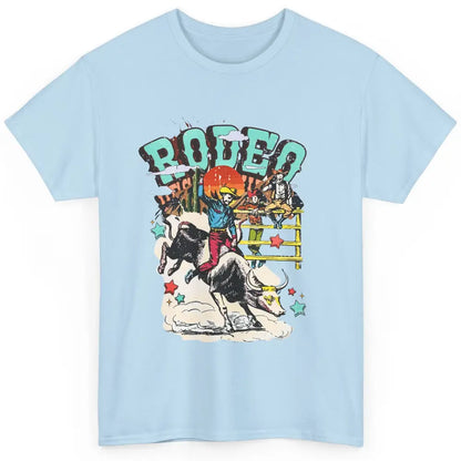 Retro Cowboy Horsing Rodeo Dad Bull Racing Western Country Classic Unisex T-Shirt