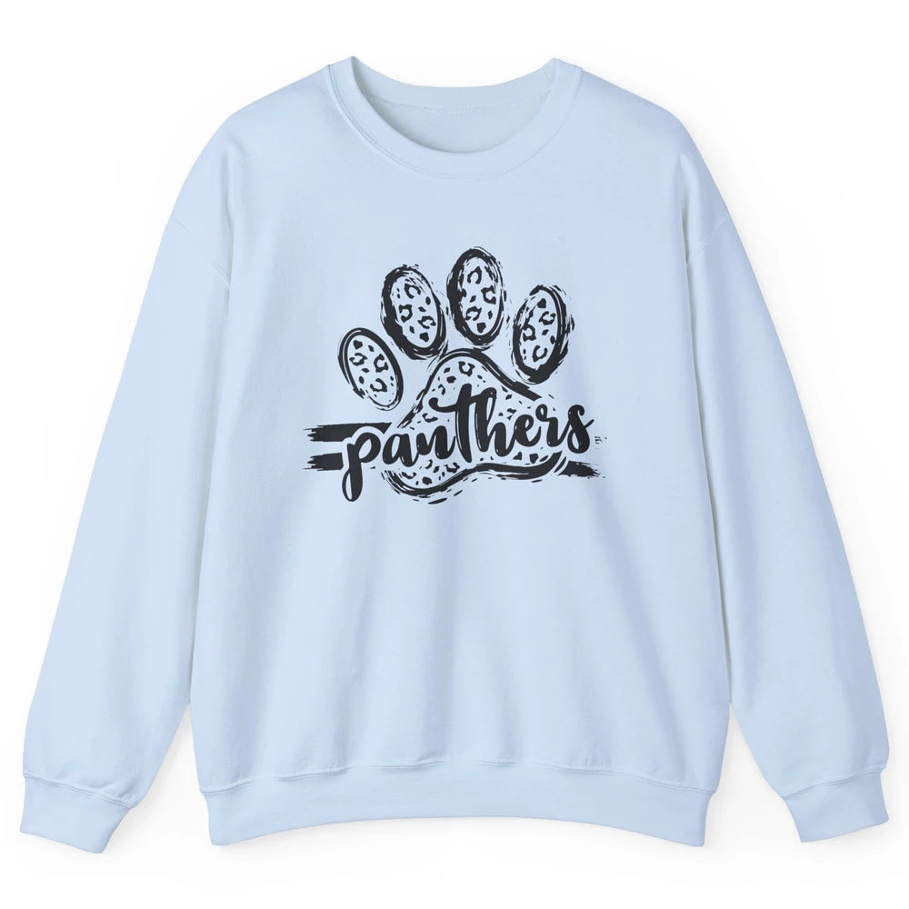 Panthers Paw Leopard Dog Mom Paw Cat Dog Lovers Gift Unisex Crewneck Sweatshirt