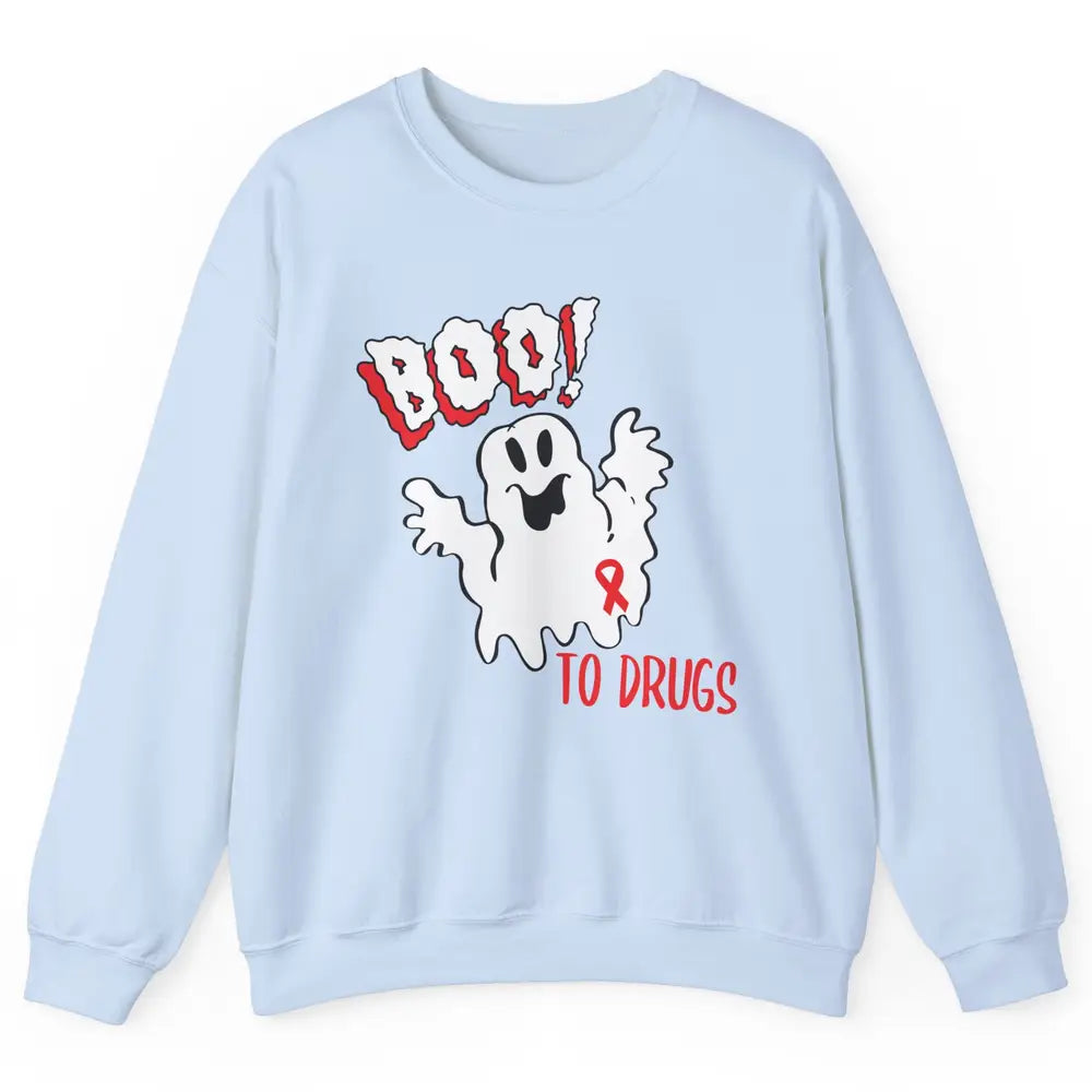 Red Ribbon Week Awareness Say No To Drugs Drug Free Unisex Crewneck Sweatshirt