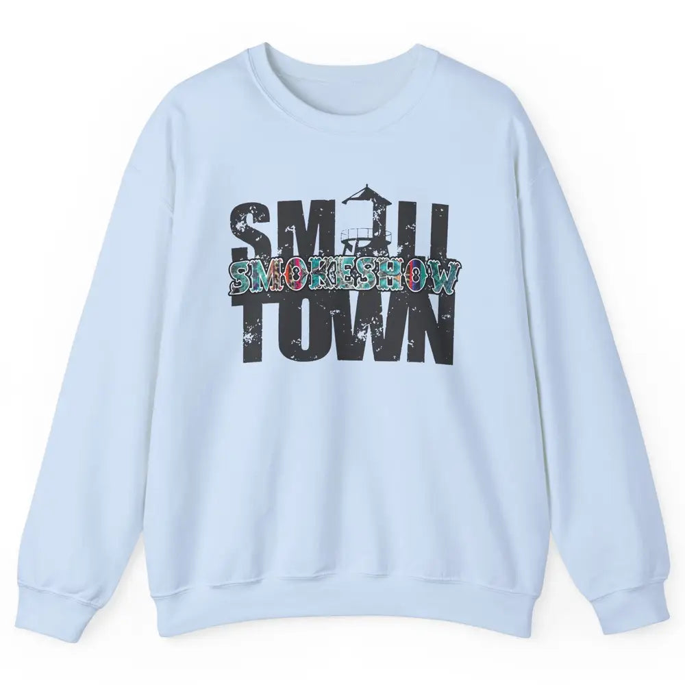Retro Farm Barn Small Town Smokeshow Western Country Cowgirl Unisex Crewneck Sweatshirt