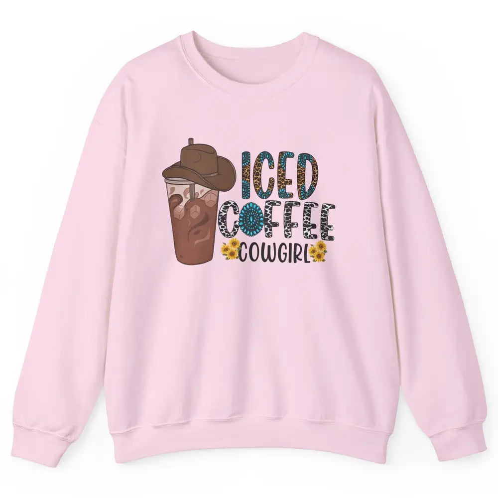 Peace Love Rodeo Coffee Western Boots Cactus Cowboy Vintage Unisex Crewneck Sweatshirt