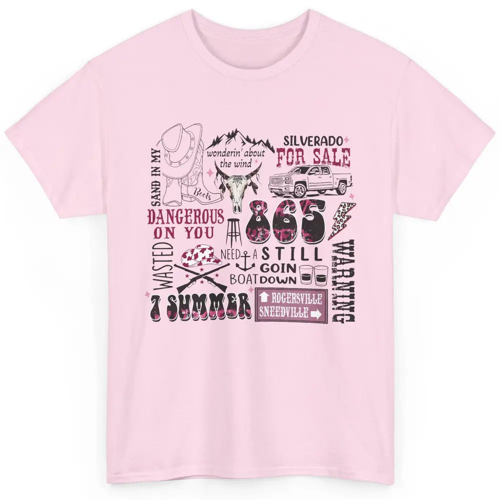 Retro Cowboy Boot Hat Sand In My Boots Western Country Music Classic Unisex T-Shirt