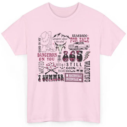 Retro Cowboy Boot Hat Sand In My Boots Western Country Music Classic Unisex T-Shirt