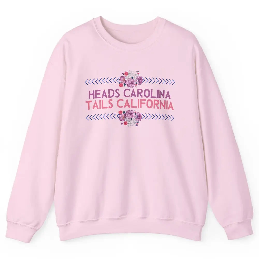 Retro Heads Carolina Tails California Western Summer Holiday Unisex Crewneck Sweatshirt