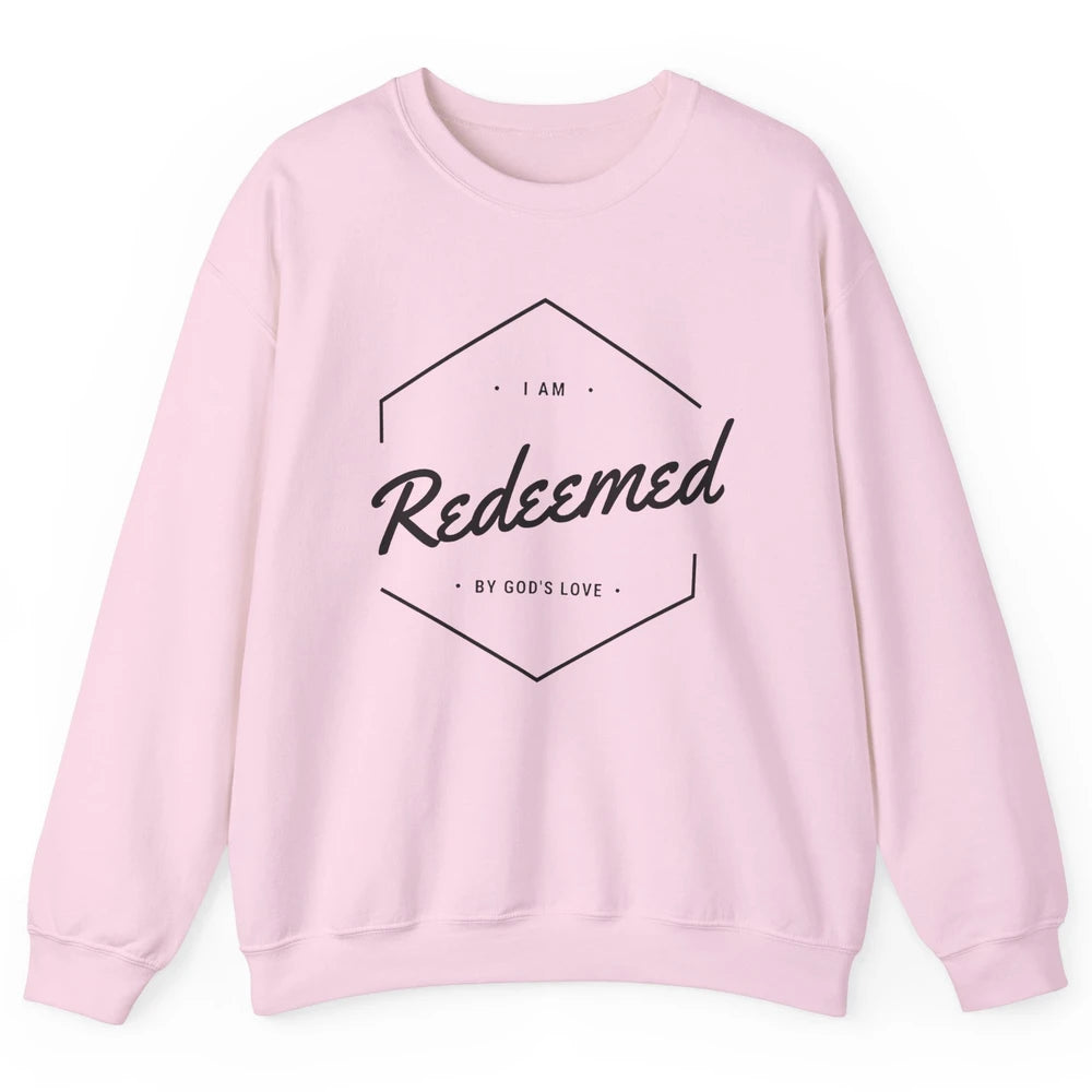 Redeemed By God's Love Butterfly Christian Religious Gift Unisex Crewneck Sweatshirt
