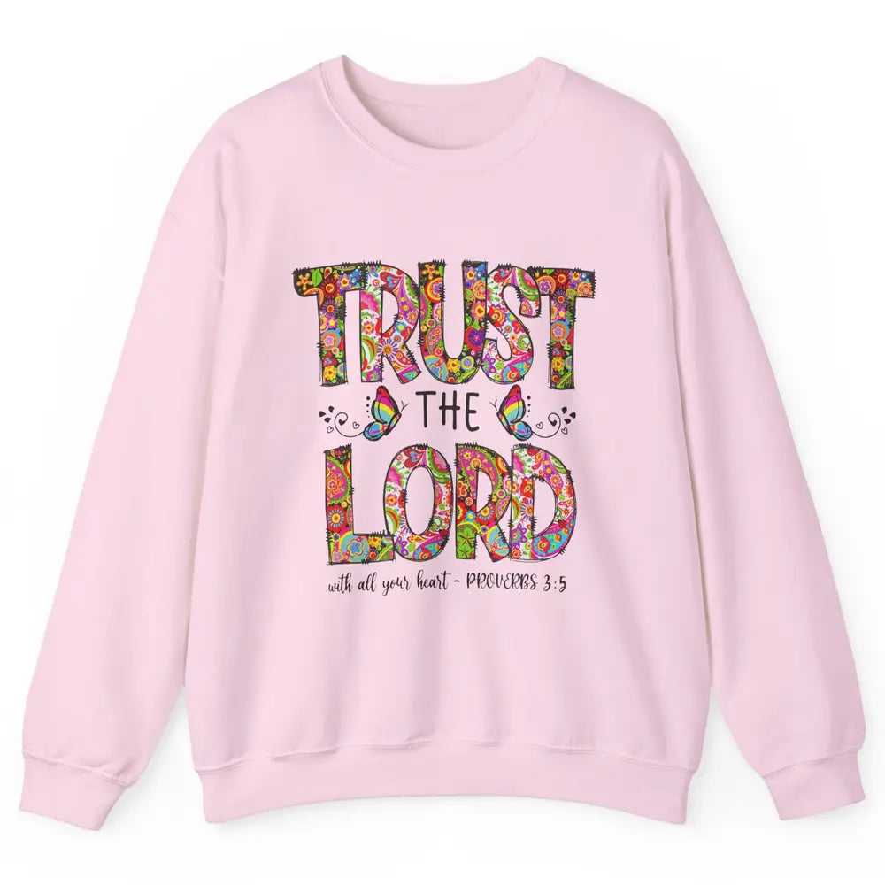 Prayer Bible Verse Religious Trust The Lord Jesus Christian Unisex Crewneck Sweatshirt