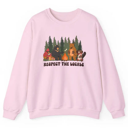 Respect Local Wildlife Camping Outdoor Mountain Environment Unisex Crewneck Sweatshirt