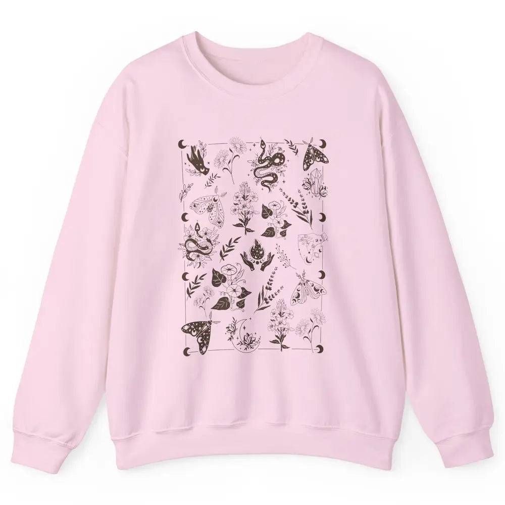 Practical Magic Witch Gardening Card Gardeners Plant Lovers Unisex Crewneck Sweatshirt