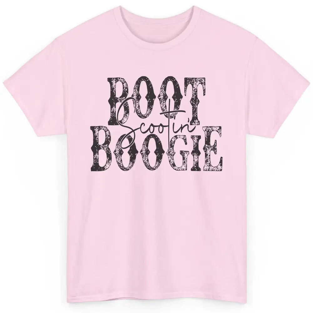 Retro Cowboy Boot Scooting Boogie Western Country Cowgirl Classic Unisex T-Shirt