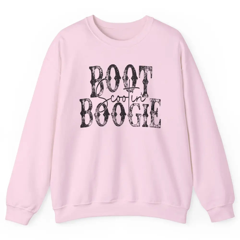 Retro Cowboy Boot Scooting Boogie Western Country Cowgirl Unisex Crewneck Sweatshirt