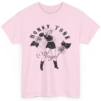 Retro Cowgirl Honky Tonk Angel Western Country Rodeo Mom Classic Unisex T-Shirt