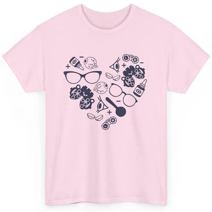 Optometrist Love Heart Symbols Optician Eye Doctor Gift Classic Unisex T-Shirt