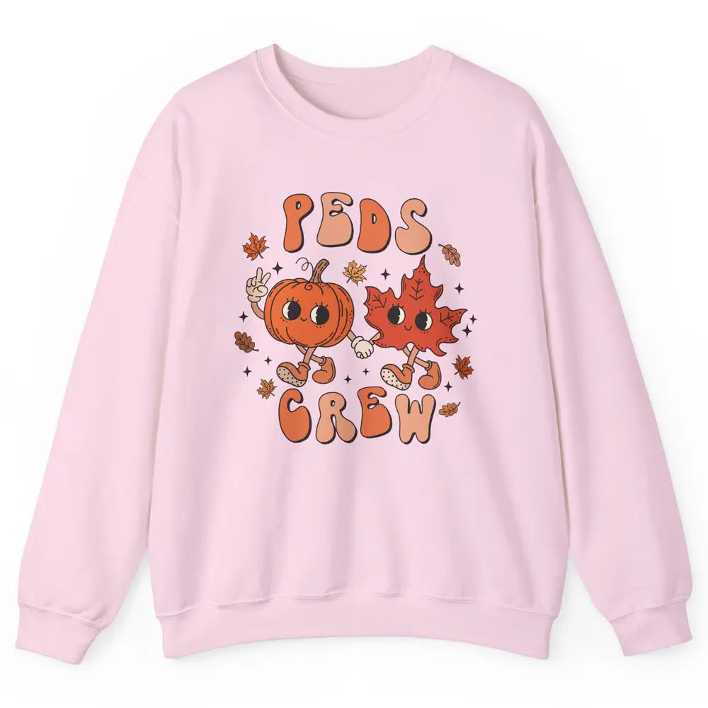PEDS Crew Fall Pediatric Nurse Autumn Thanksgiving Medical Unisex Crewneck Sweatshirt
