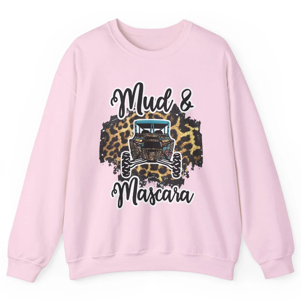 Mud and Mascara Leopard ATV Rider UTV Off-roading SXS Life Unisex Crewneck Sweatshirt