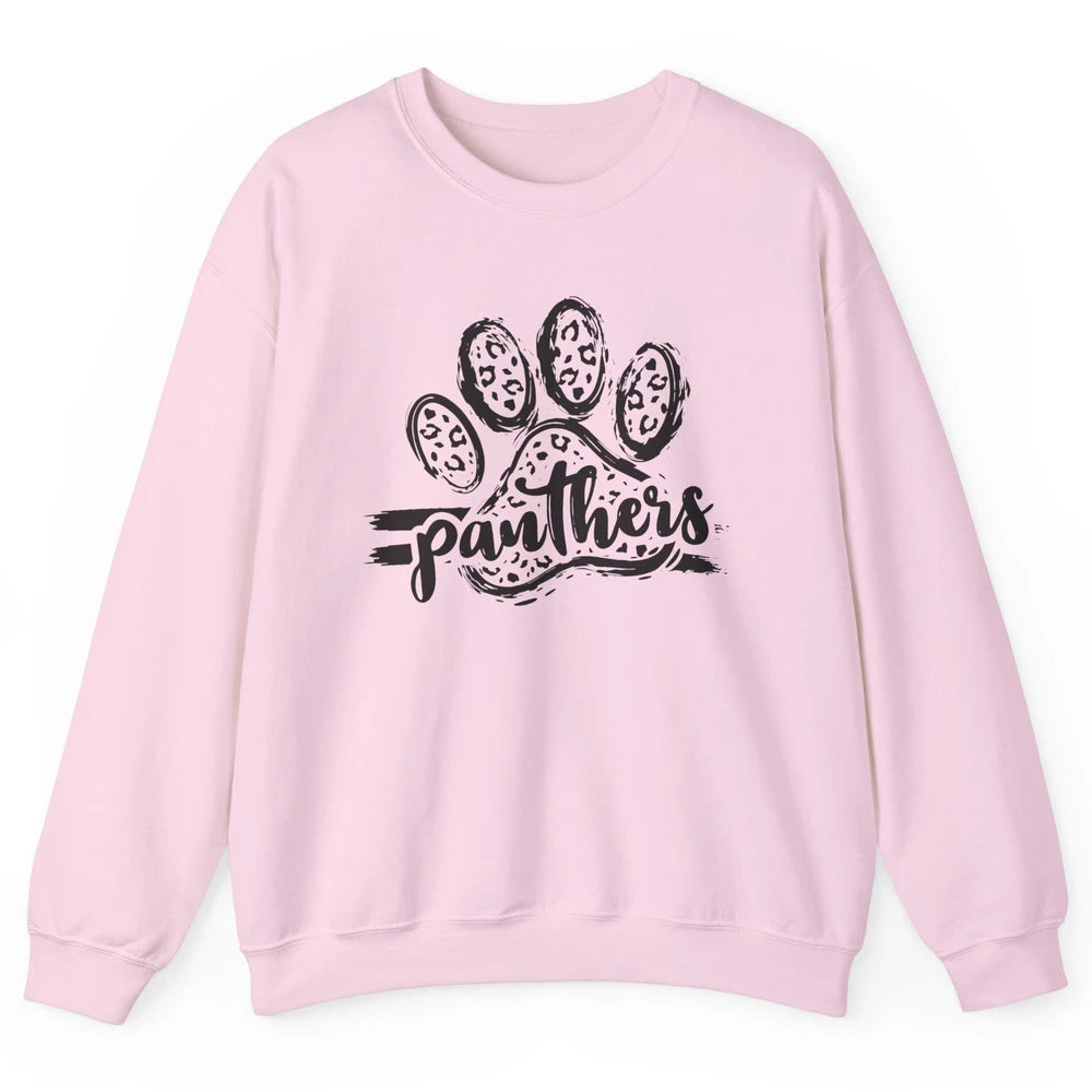 Panthers Paw Leopard Dog Mom Paw Cat Dog Lovers Gift Unisex Crewneck Sweatshirt