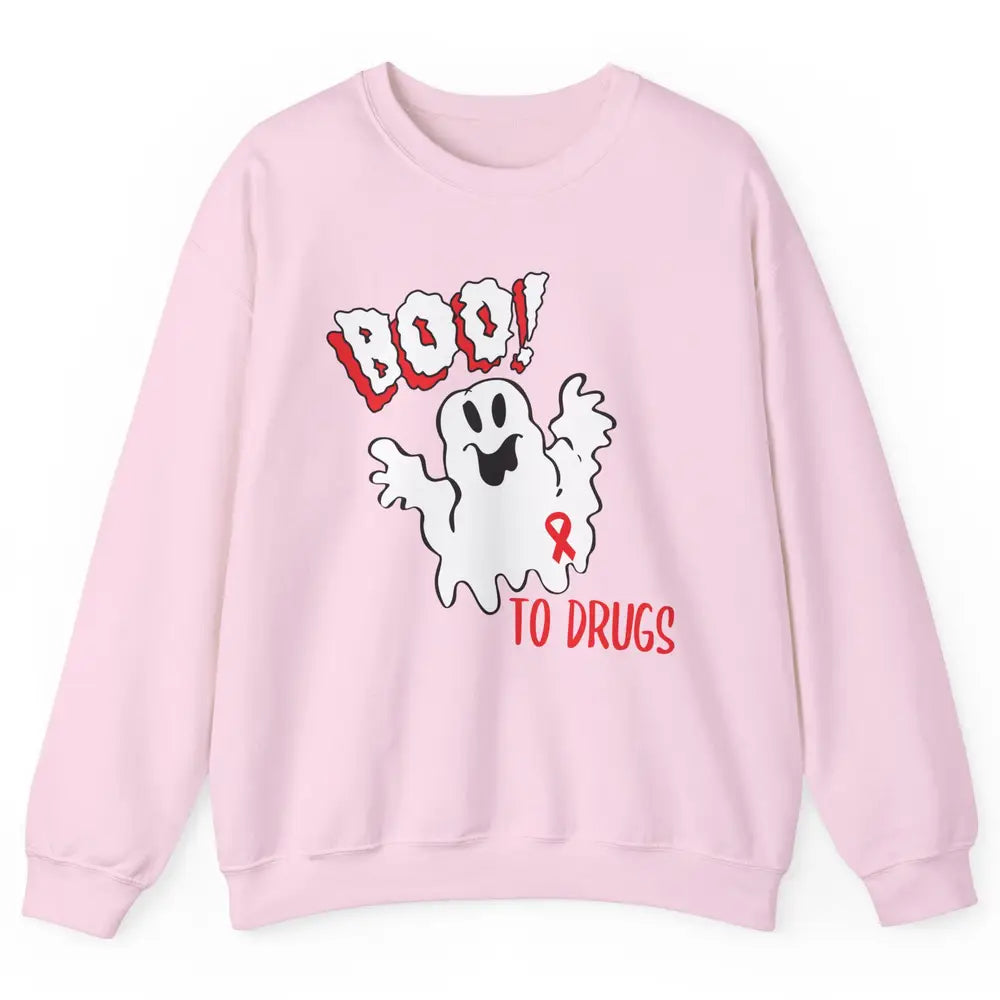 Red Ribbon Week Awareness Say No To Drugs Drug Free Unisex Crewneck Sweatshirt