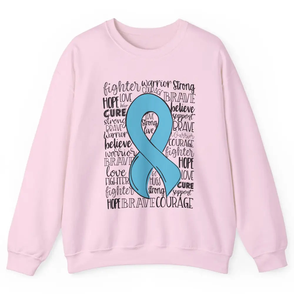 POTS Postural Orthostatic Tachycardia Ribbon Hope Love Cure Unisex Crewneck Sweatshirt