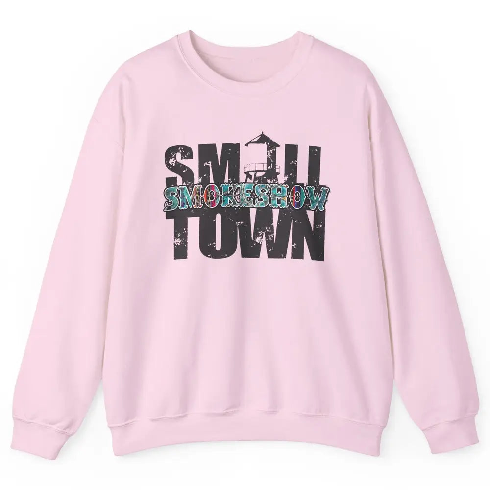 Retro Farm Barn Small Town Smokeshow Western Country Cowgirl Unisex Crewneck Sweatshirt