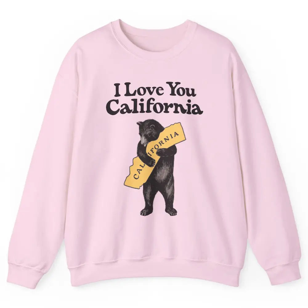 Retro 90s Vintage California Bear Hug Beach Summer Travel Unisex Crewneck Sweatshirt