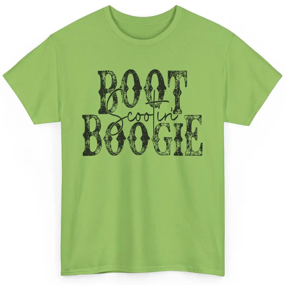Retro Cowboy Boot Scooting Boogie Western Country Cowgirl Classic Unisex T-Shirt