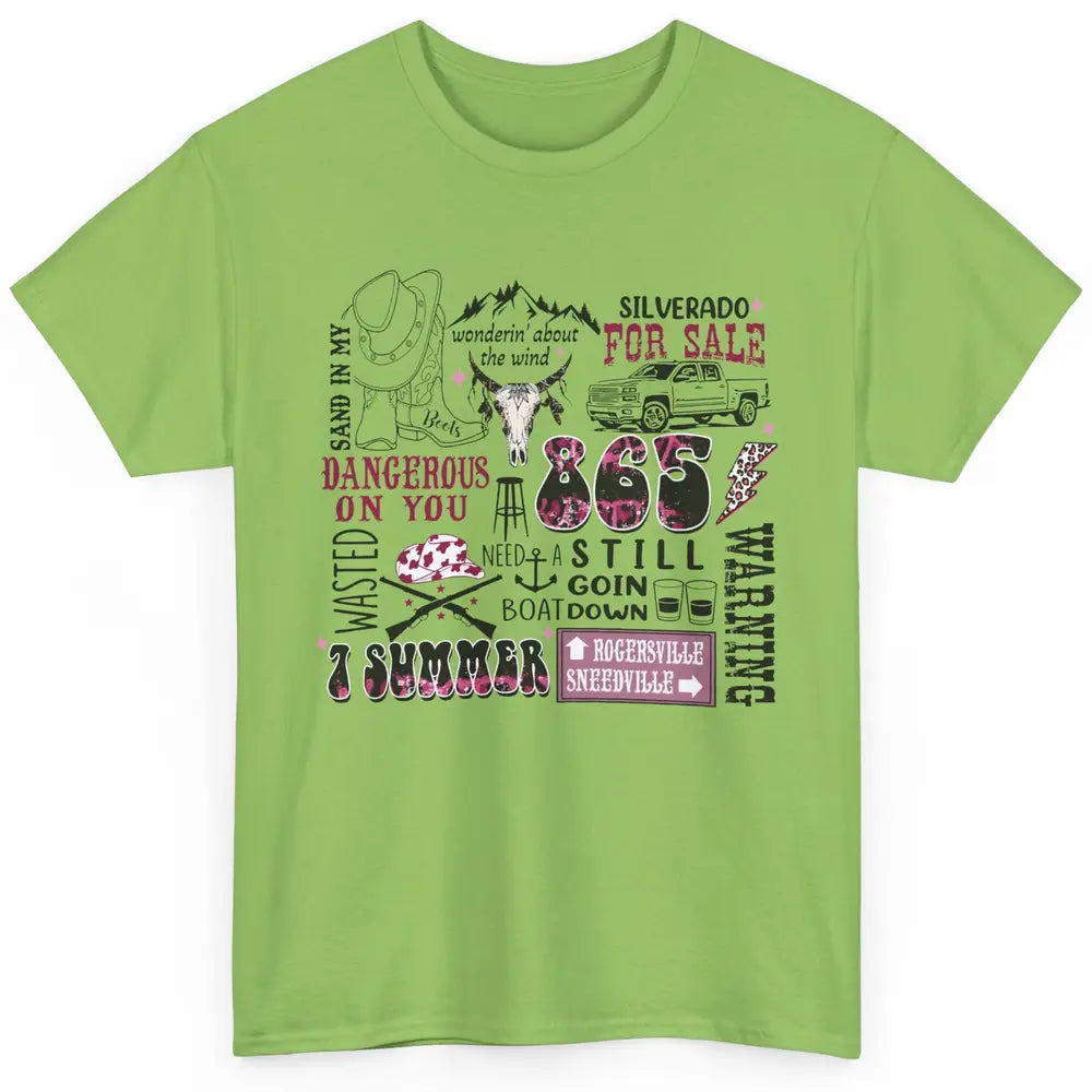 Retro Cowboy Boot Hat Sand In My Boots Western Country Music Classic Unisex T-Shirt