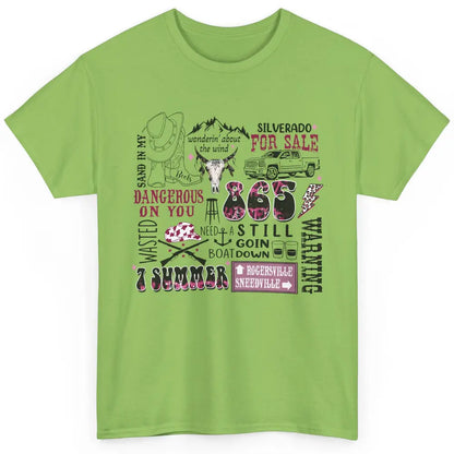 Retro Cowboy Boot Hat Sand In My Boots Western Country Music Classic Unisex T-Shirt