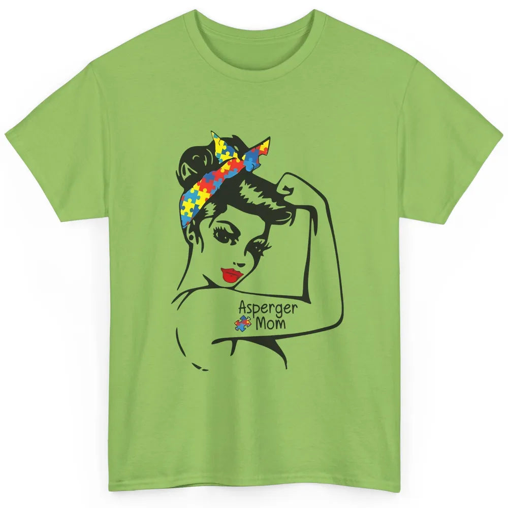 Proud Asperger Autism Mom Strong Woman Autism Awareness Classic Unisex T-Shirt