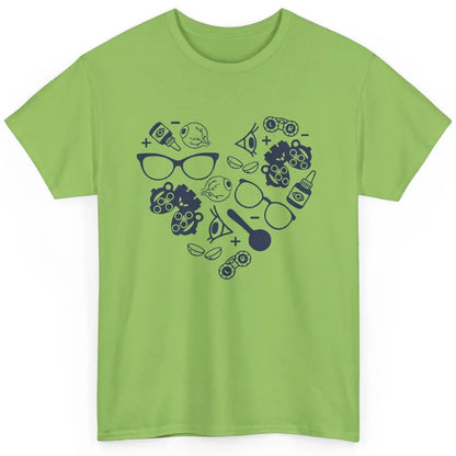 Optometrist Love Heart Symbols Optician Eye Doctor Gift Classic Unisex T-Shirt