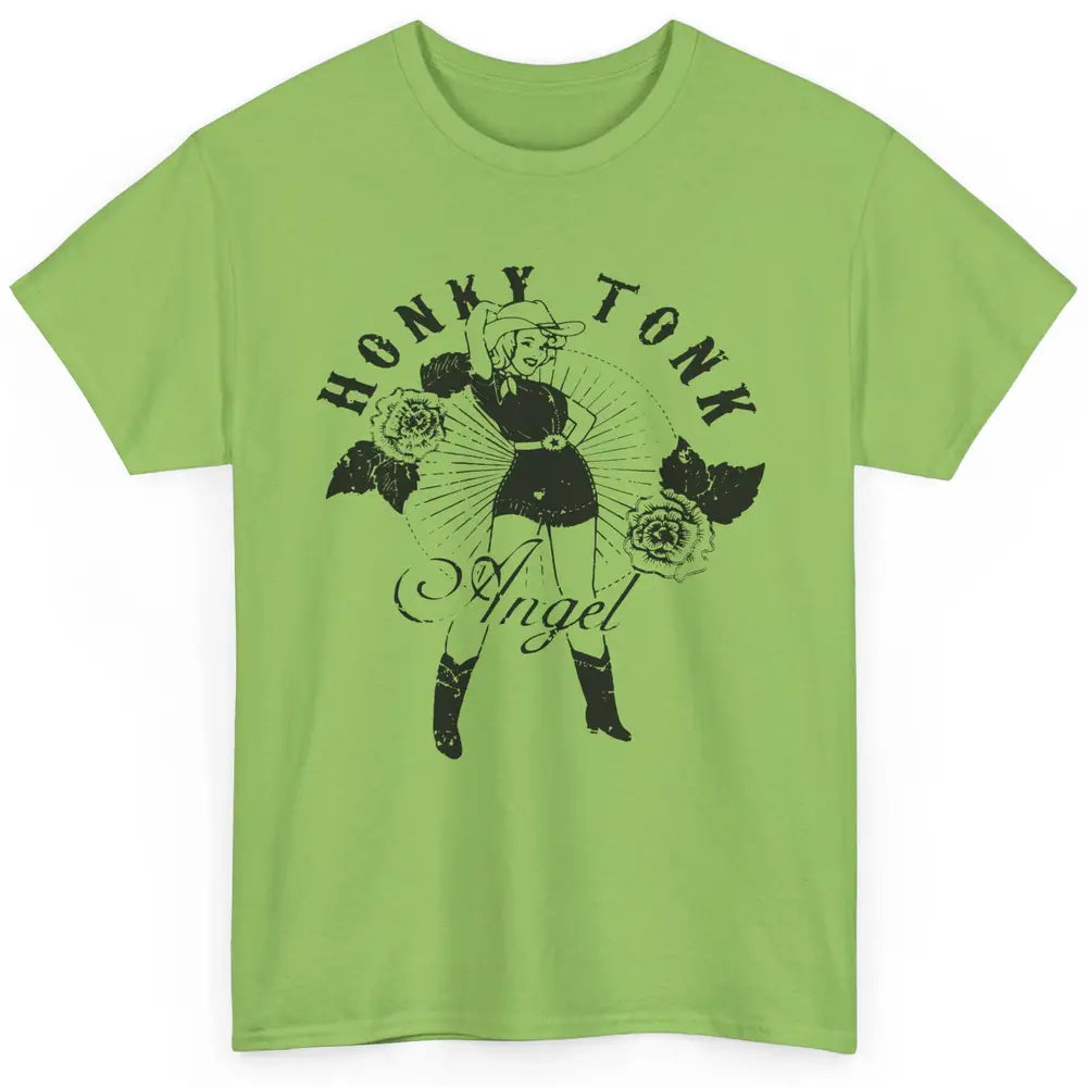 Retro Cowgirl Honky Tonk Angel Western Country Rodeo Mom Classic Unisex T-Shirt