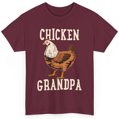Retro Chicken Grandpa Funny Grandfather Vintage Farm Animal Classic Unisex T-Shirt
