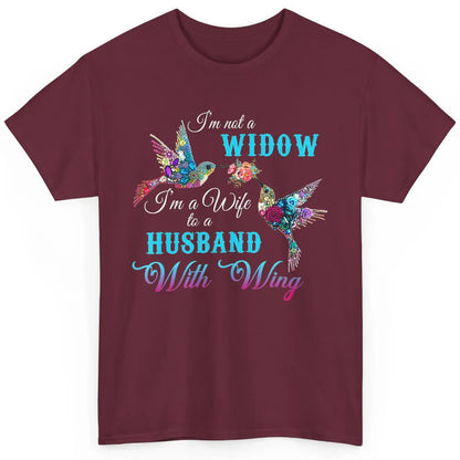 Not Widow Wife Of Husband In Heaven Angel With Wings Birds Classic Unisex T-Shirt