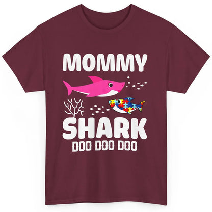 Mommy Shark Autism Shark Puzzle Autism Mom Autism Awareness Classic Unisex T-Shirt