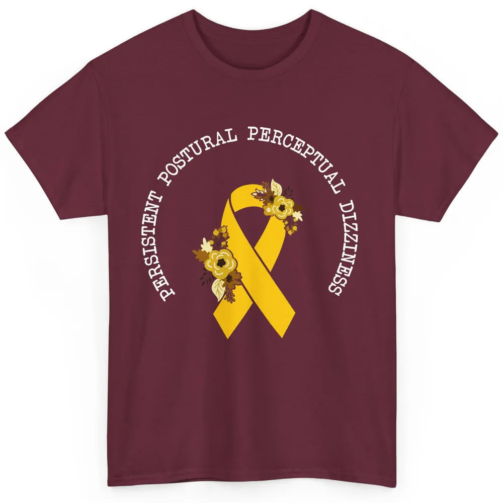 Persistent Postural-perceptual Dizziness PPPD Yellow Ribbon Classic Unisex T-Shirt