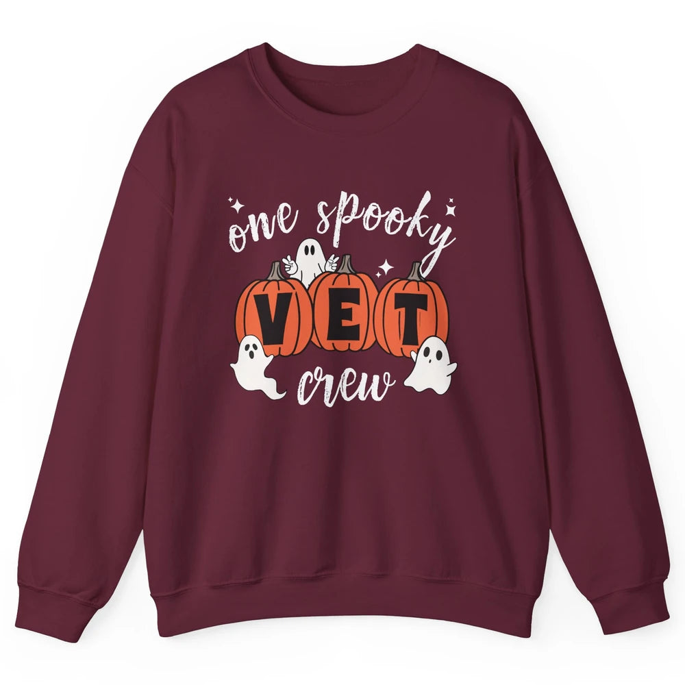 One Spooky Veterinarian Vet Squad Halloween Vet Tech Nurse Unisex Crewneck Sweatshirt