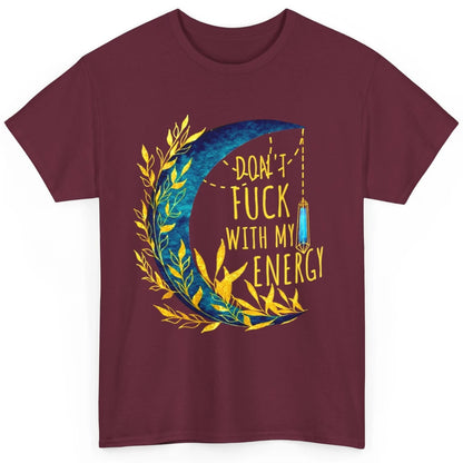 Retro Moon Witchy Don't Mess With My Energy Halloween Witch Classic Unisex T-Shirt