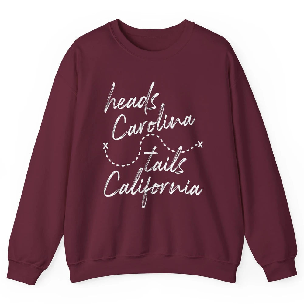 Retro 90s Heads Carolina Tail California Beach Summer Travel Unisex Crewneck Sweatshirt