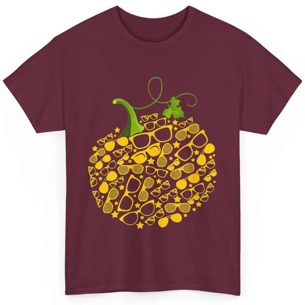 Pumpkin Glasses Optometry Optician Halloween Spooky Season Classic Unisex T-Shirt