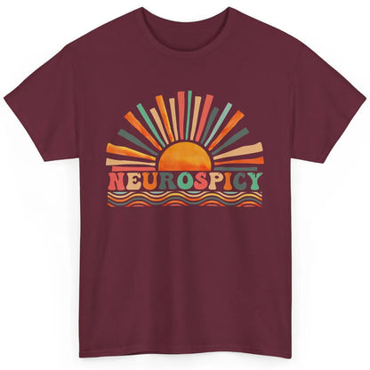 Retro Neurospicy Funny ADHD Neurodiversity Autism Awareness Classic Unisex T-Shirt