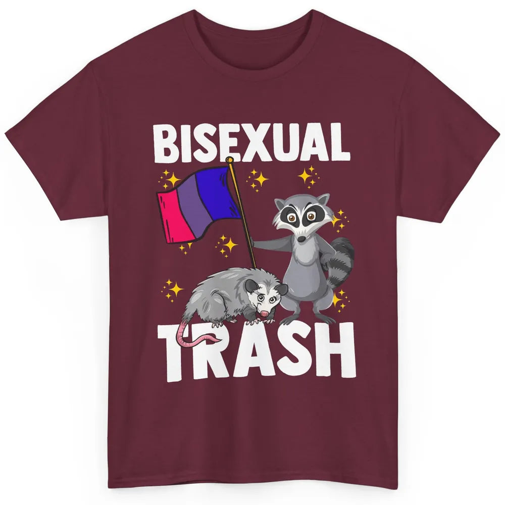 Raccoon LGBT Bisexual Trash Funny Flag Pride Animal Lovers Classic Unisex T-Shirt