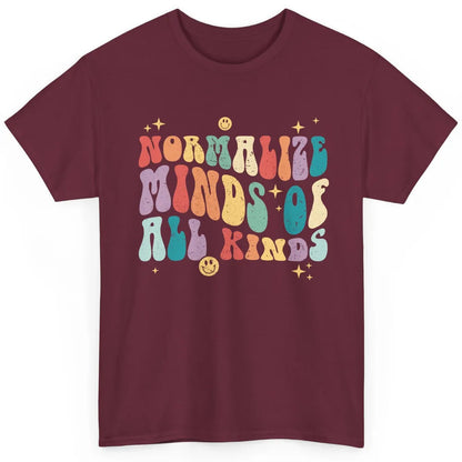 Retro Autism Normalize Minds Of All Kinds Neurodiversity Classic Unisex T-Shirt