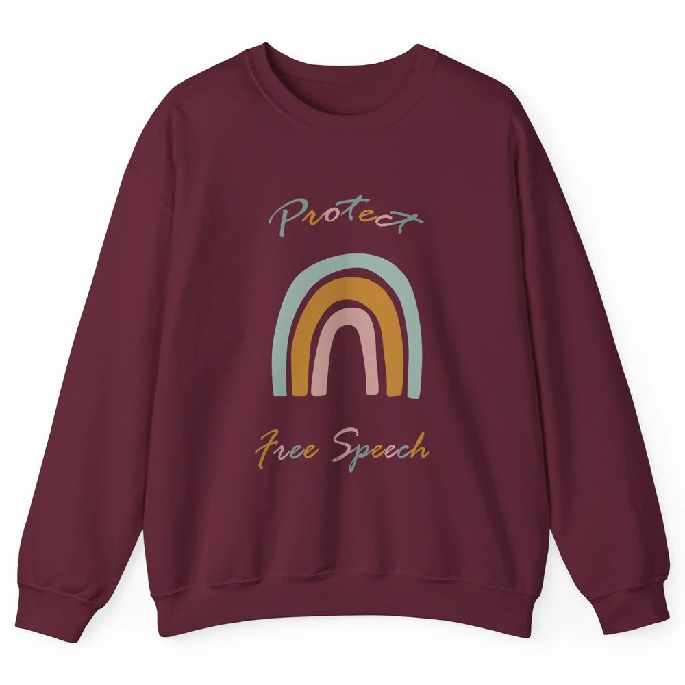 Political Protect Free Speech - Free Speech For Everyone Unisex Crewneck Sweatshirt