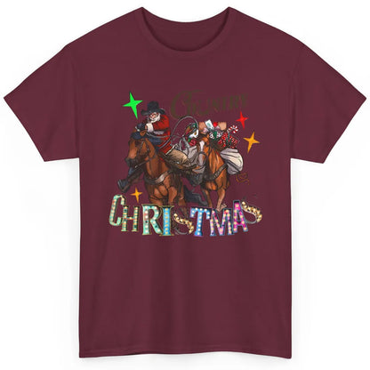 Santa Claus Country Christmas Y'all Western Country Cowboy Classic Unisex T-Shirt