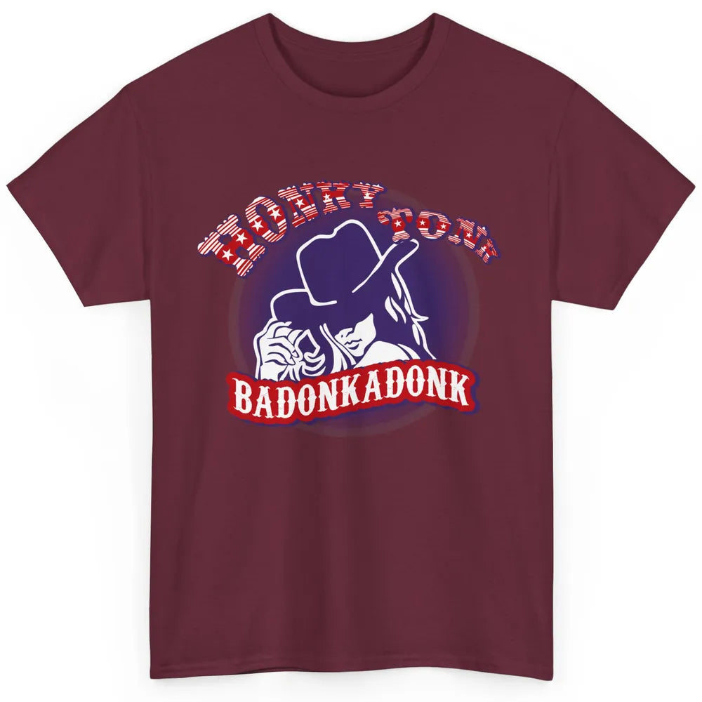 Retro Cowgirl Honky Tonk Badonkadonk Western Country Classic Unisex T-Shirt