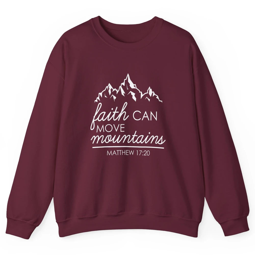 Bible Verse Jesus Christian Religion Mountains God Faith Unisex Crewneck Sweatshirt