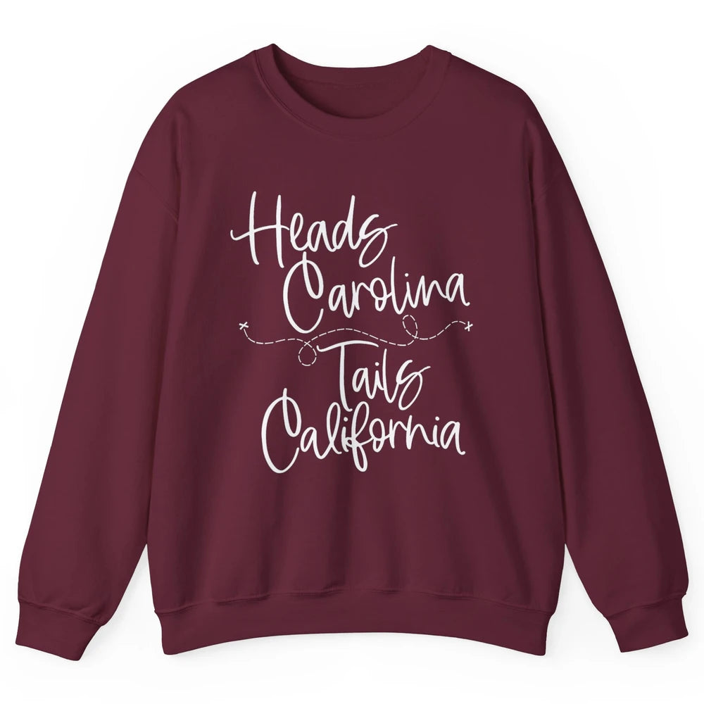 Retro 90s Heads Carolina Tail California Beach Summer Travel Unisex Crewneck Sweatshirt