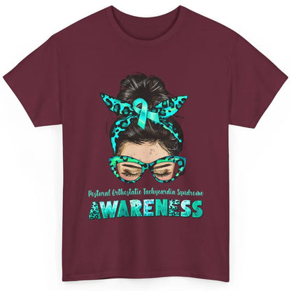 Postural Orthostatic Tachycardia Syndrome Ribbon Messy Bun Classic Unisex T-Shirt