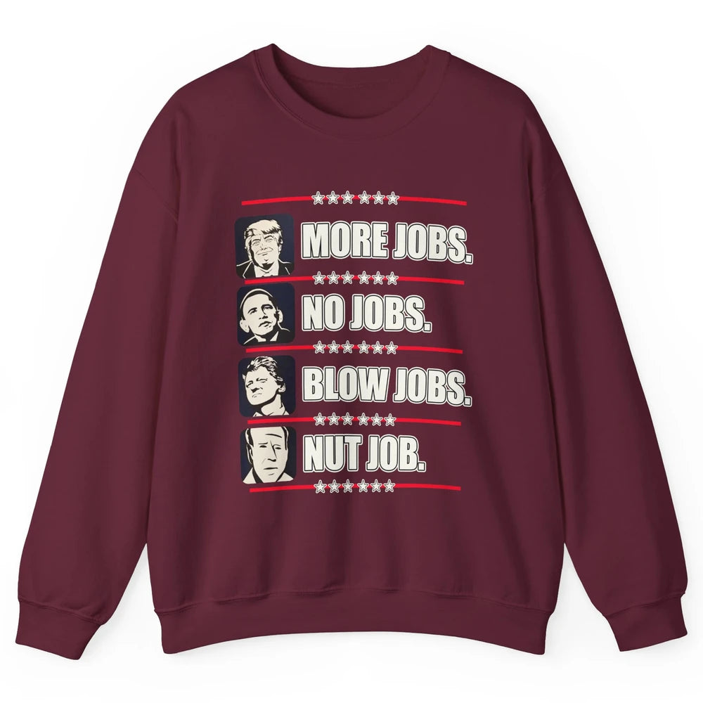 Presidents Vote Trump Anti Biden Obama Clinton Funny Choice Unisex Crewneck Sweatshirt