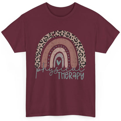 Retro Physical Therapy Rainbow Physical Therapist PT Leopard Classic Unisex T-Shirt