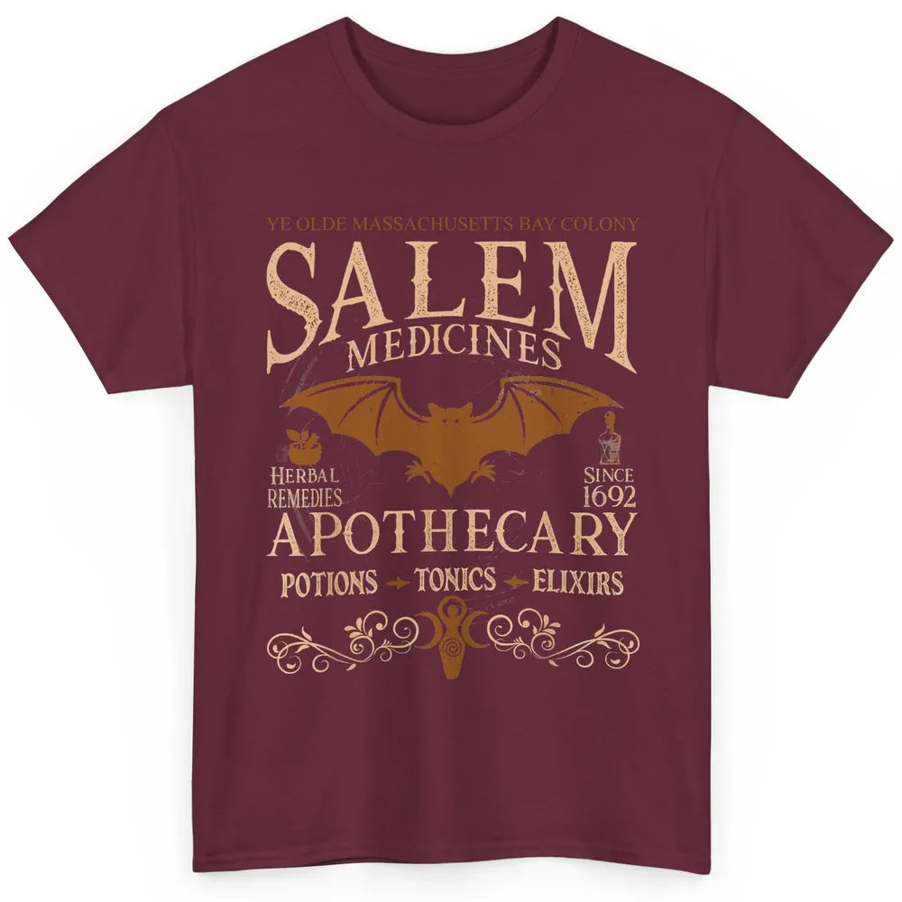 Retro Salem Apothecary Halloween Night Salem Witches 1692 Classic Unisex T-Shirt