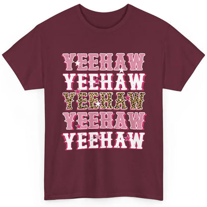 Retro Leopard Yeehaw Western Country Cowboy Cowgirl Costume Classic Unisex T-Shirt